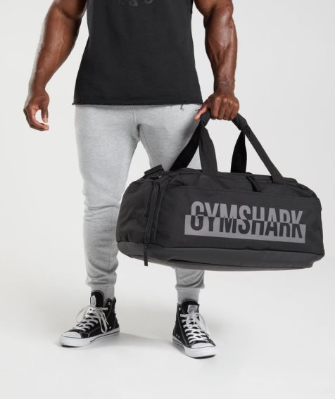 Gymshark Bold Gym Sports Bag Black | CA 13N670